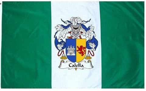 Calella family crest coat of arms flag