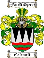 Calewell coat of arms family crest download