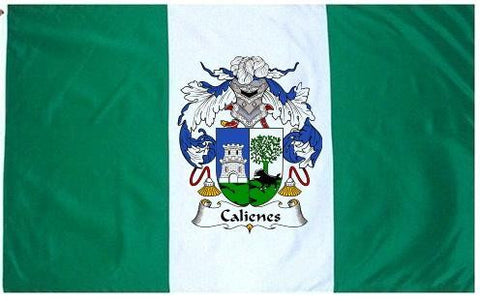 Calienes family crest coat of arms flag