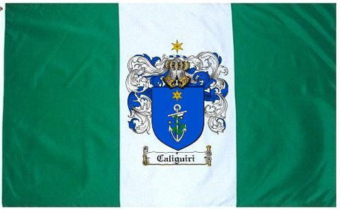 Caliguiri family crest coat of arms flag