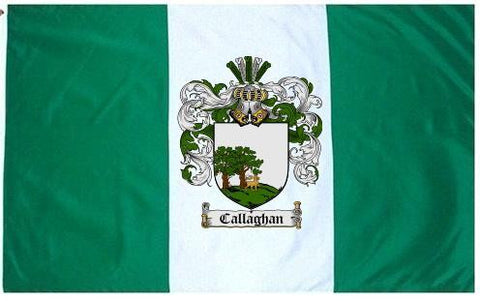 Callaghan family crest coat of arms flag