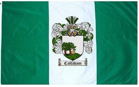 Callaham family crest coat of arms flag