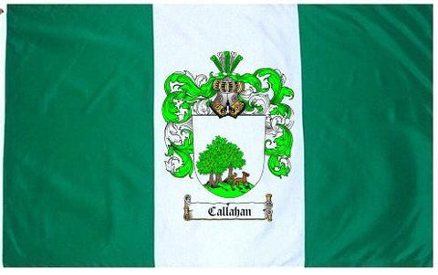 Callahan family crest coat of arms flag