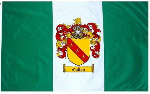 Callan family crest coat of arms flag
