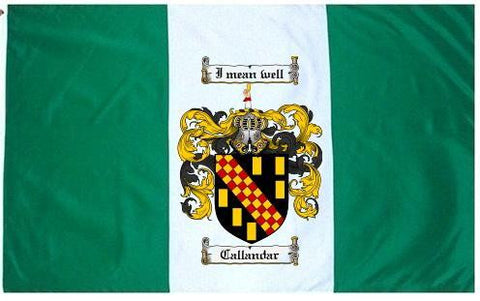 Callandar family crest coat of arms flag
