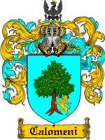 Calomeni coat of arms family crest download