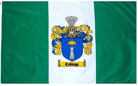 Calonge family crest coat of arms flag