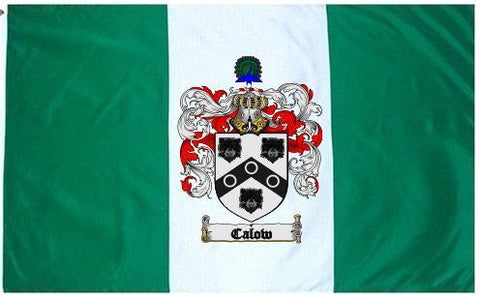 Calow family crest coat of arms flag
