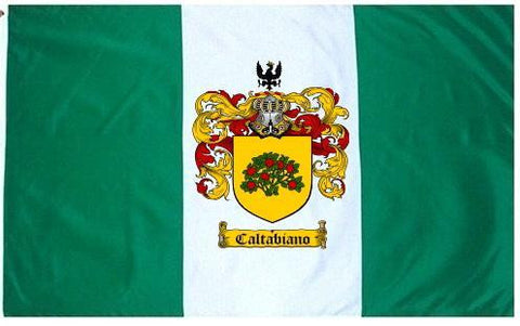 Caltabiano family crest coat of arms flag