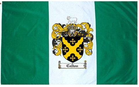 Calton family crest coat of arms flag