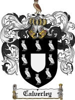 Calverley family crest coat of arms emailed to you within 24 hours ...