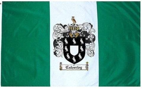 Calverley family crest coat of arms flag