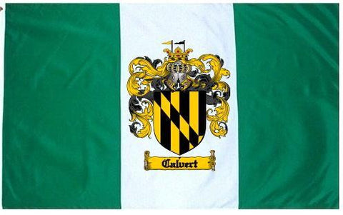 Calvert family crest coat of arms flag