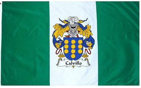Calvillo family crest coat of arms flag