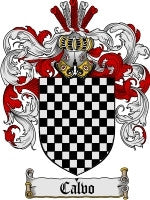 Calvo coat of arms family crest download