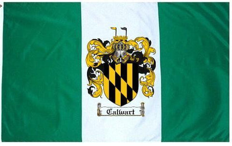 Calwart family crest coat of arms flag