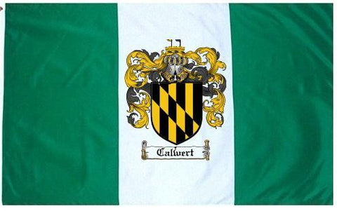 Calwert family crest coat of arms flag