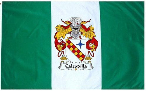 Calzadilla family crest coat of arms flag