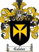 Calzier coat of arms family crest download