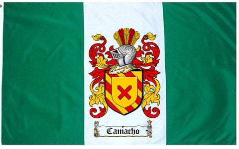 Camacho family crest coat of arms flag