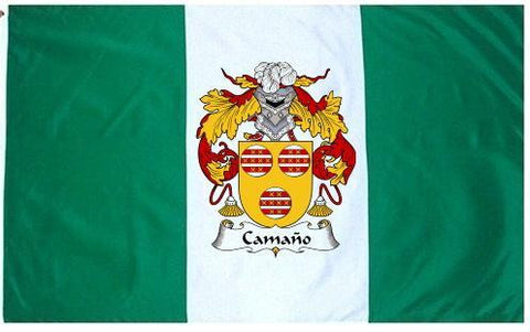 Camano family crest coat of arms flag