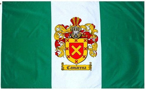 Camarena family crest coat of arms flag