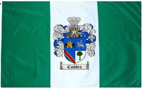 Cambra family crest coat of arms flag