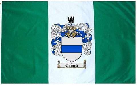 Cameli family crest coat of arms flag