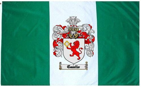 Camilo family crest coat of arms flag