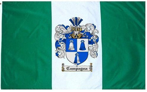 Campagna family crest coat of arms flag