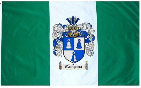 Campana family crest coat of arms flag