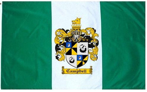 Campbell family crest coat of arms flag