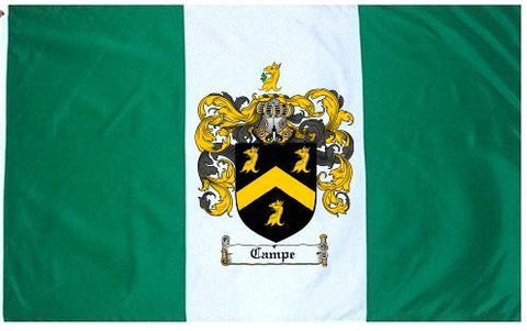 Campe family crest coat of arms flag