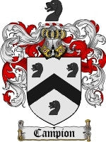 Campion coat of arms family crest download