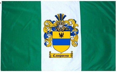 Camporese family crest coat of arms flag