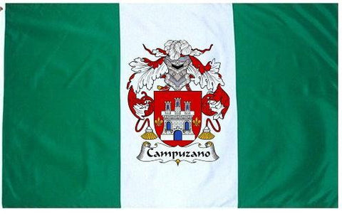 Campuzano family crest coat of arms flag