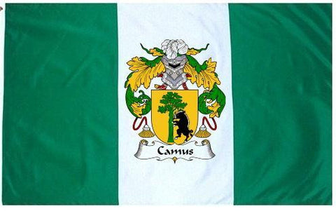 Camus family crest coat of arms flag