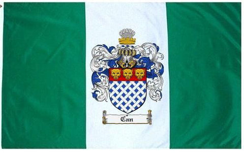Can family crest coat of arms flag
