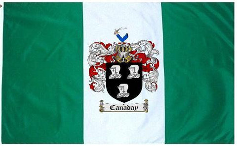 Canaday family crest coat of arms flag