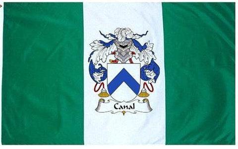 Canal family crest coat of arms flag