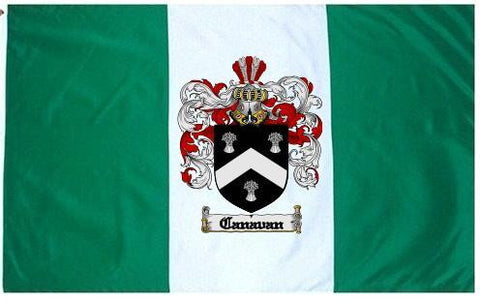 Canavan family crest coat of arms flag