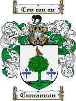 Cancannon coat of arms family crest download
