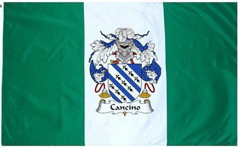 Cancino family crest coat of arms flag