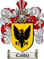 Candia coat of arms family crest download