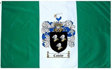 Canedy family crest coat of arms flag