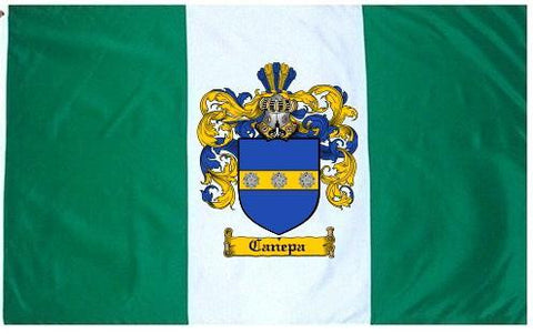 Canepa family crest coat of arms flag