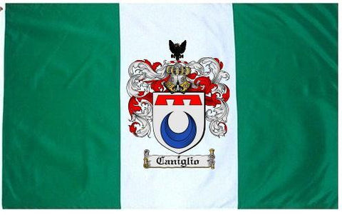 Caniglio family crest coat of arms flag