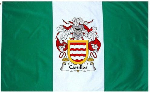 Canillas family crest coat of arms flag