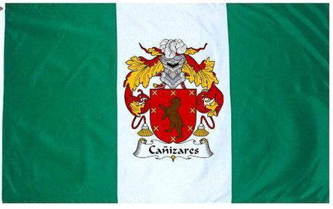 Canizares family crest coat of arms flag
