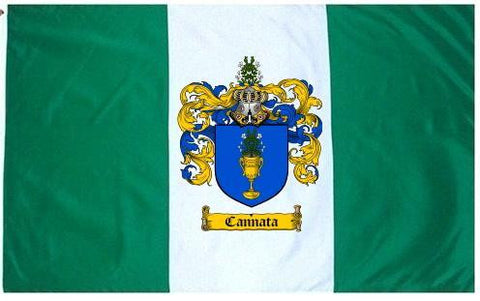 Cannata family crest coat of arms flag